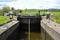 Working lock, River Severn, Tewkesbury, Gloucestershire, UK