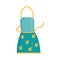 Working protective apron for gardening, farming or kitchen. Flat vector illustration