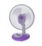 Working Table Electric Violet Fan. Isolated