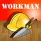 Workman Laborer Representing Building Worker 3d Illustration