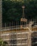 Workman loading timber bearers by tower crane on new social housing home unit block at 56-58 Beane St. Gosford, Australia. March