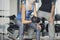 Workout Couple Exercise Fitness Sport Gym Concept