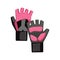 workout fitness gloves cartoon vector illustration