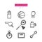 Workout Icons Set for Web and applications