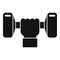 Workout seniors dumbbell icon, simple style