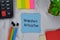 Workplace Retaliation write on sticky notes isolated on Wooden Table