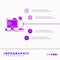 workplace, workstation, office, lamp, computer Infographics Template for Website and Presentation. GLyph Purple icon infographic