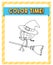 Worksheets template with color time! text and witch
