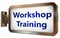 Workshop Training on billboard background