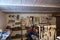 Workshop - view of a wall in a basement room with various tools in Haderslev, Denmark on June 9th 2020