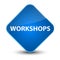 Workshops elegant blue diamond button