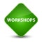 Workshops elegant green diamond button