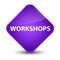 Workshops elegant purple diamond button