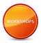 Workshops special glassy orange round button