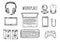 Workspace computer accessories icons