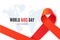 World AIDS day, december first banner template