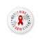 World AIDS day emblem