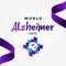 World Alzheimer Day Vector Design Illustration For Celebrate Moment