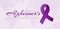 World Alzheimer`s Month Background Illustration with Purple Ribbon