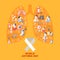 World Asthma Day Icons Set