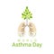 world asthma day poster template
