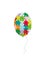 World Autism Day. Ð¡olorful balloon made of puzzle pieces. Vector illustration.