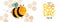 World Bee Day cute bumblebee cartoon banner