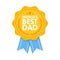 World Best Dad Badge award illustration