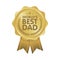 World Best Dad Badge award illustration