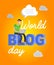 World blog day card