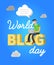 World blog day card