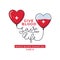 World blood donor day design poster