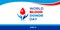 World Blood Donor Day. Vector web banner for social media, poster, card, flyer. Text World Blood Donor Day, June 14. The logo with