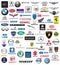 World brand of cars logotypes