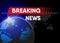 World breaking news banner, Vector design, Illustration