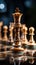 In the world of business, a chess piece symbolizes strategic financial decisions