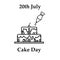 World cake day icon