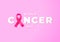 World Cancer Day banner. February 4 is day when all people unite against the oncology