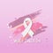 World Cancer Day Breast Disease Awareness Prevention Poster Greeting Card