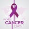World Cancer Day concept. February 4 Vector Illustration