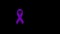 World Cancer Day - February banner on white background with lavender color ribbon . motion design, Video animation. Moving animati