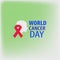 World cancer day illustration. World cancer awareness day.