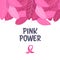 World cancer day pink ribbon icon on breast disease awareness prevention concept flat