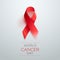 World Cancer Day Ribbon