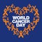 World cancer day vector template