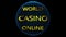 World casino online golden sign.