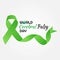 World cerebral palsy day vector illustration