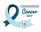 World Childhood Cancer Day emblem