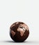 world chocolate day greeting social media post with chocolate earth and copy space background. Ai generation