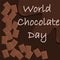 World Chocolate Day vector. July 7.World Chocolate Day vector. Important day. Chocolate Day Poster, July 7. Celebrate world